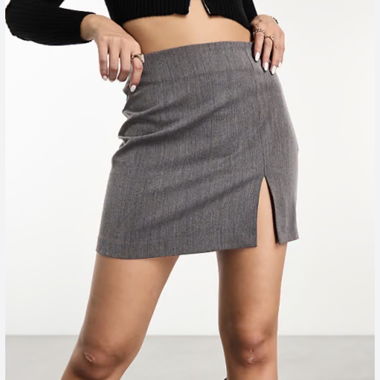 Jupe mini beige