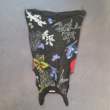 Abito Desigual nero floreale