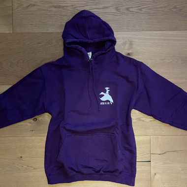 Lila Hoodie mit Kapuze 