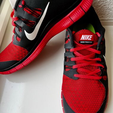 Nike Free 5.0, rot, kaum getragen