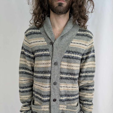 H&M Herren Strickjacke Cardigan Gr. M Wollmischun