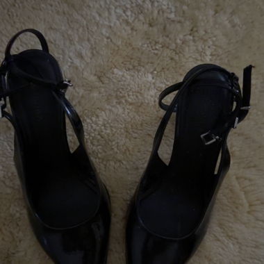 Black strap sandals