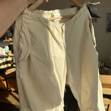 Iets Frans Parachute Pants Cream Beige