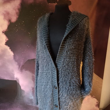 Hoodie aus flauschiger Wolle