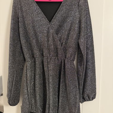 Glitter jumpsuit dress