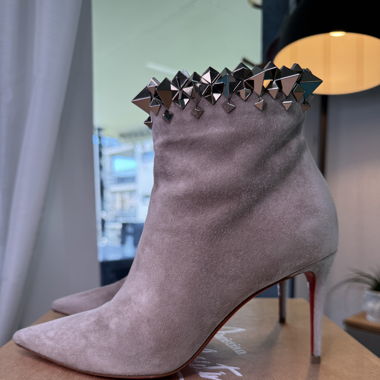 Christian Louboutin Stiefeletten Heels Grau Gr. 36