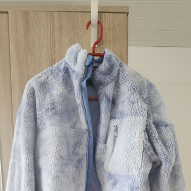 Jacke Teddy Blau