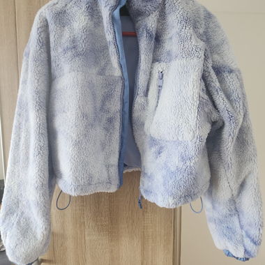 Jacke Teddy Blau