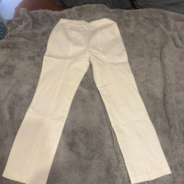 Pantalone in tessuto bianco Escada