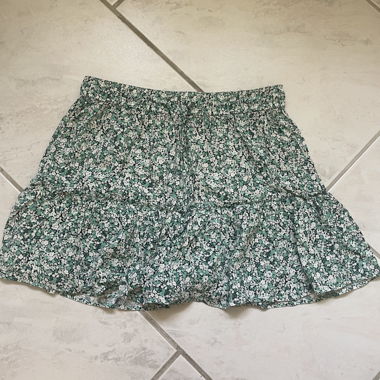 Green summer skort 