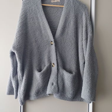 Veste en maille grise de Pull&Bear