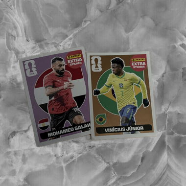 PANINI EXTRA Sticker Mohamed Salah, Vini Jr.