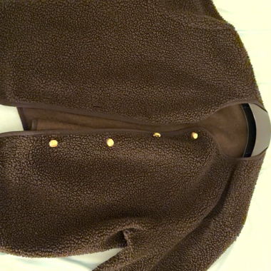 Giacca in pile Teddy marrone