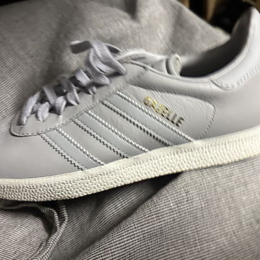 Grey Adidas Gazelle Sneakers