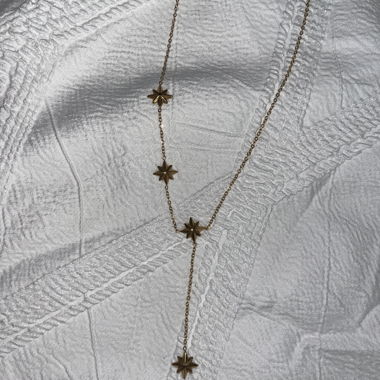 Damenkette Stern Gold