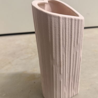 Herzvase in Powder Pink – wie neu