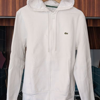 Jaquette Lacoste blanche taille M
