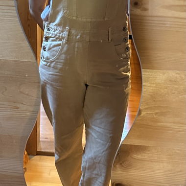 Beige dungarees