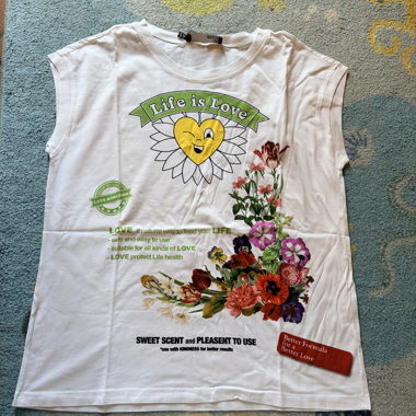 T-shirt senza maniche Love Moschino