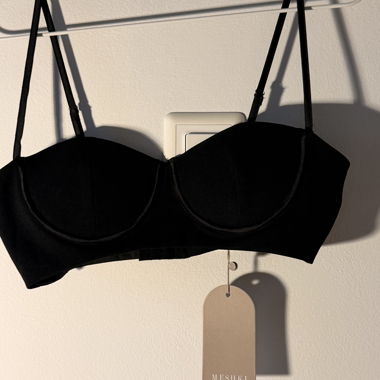Top bustier en crêpe Meshki