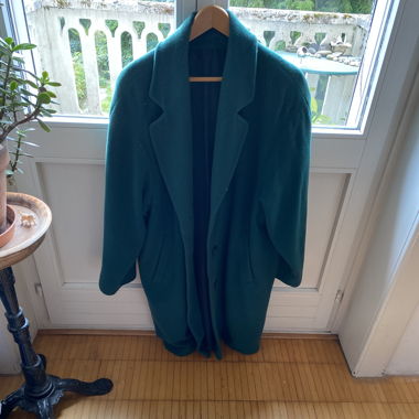 Grüner Mantel Warm