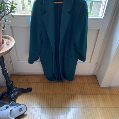 Grüner Mantel Warm