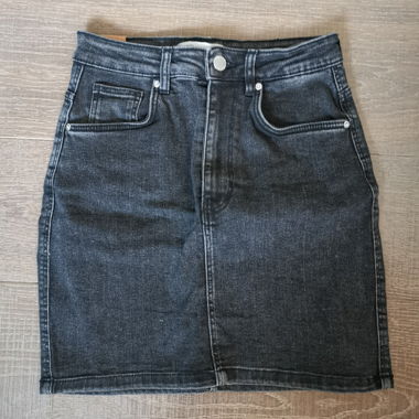 Zara Jeansrock schwarz Gr. XS (34) Top Zustand!