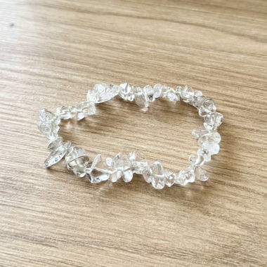 Armband aus klarem Quarzkristall