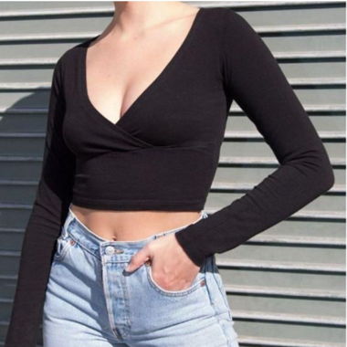 Brandy Melville Longsleeve-Croptop
