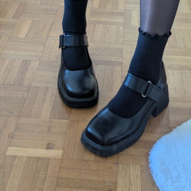 Vagabond Mary Janes Black Grunge 