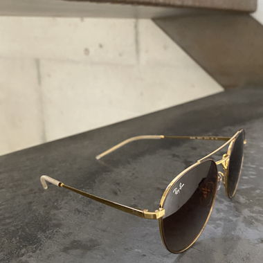 Ray-Ban goldene Pilotensonnenbrille
