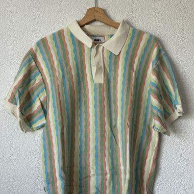 Gestreiftes OBEY-Poloshirt
