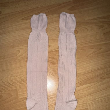 baby pink knee high socks