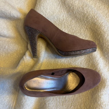 Escarpins à talon pailleté