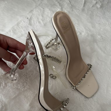 High Heelw mit Glitzer