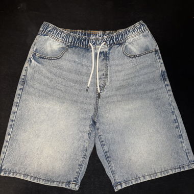 Short jeans con coulisse