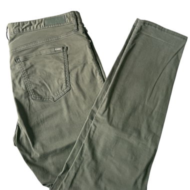 Pantaloni 5 tasche verdi di cotone Armani Exchange