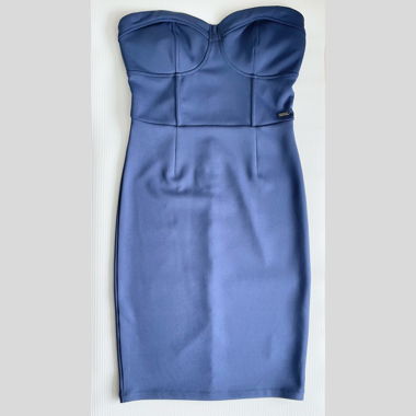 Blaues Etuikleid Guess