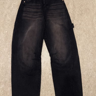 baggy balloon jeans brown