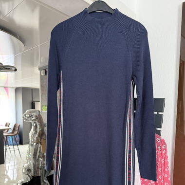 Tommy Jeans Strickkleid, Grösse L, Dunkelblau!