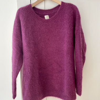 Fuchsia-Strickpullover