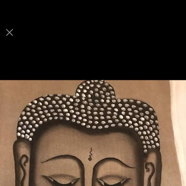Toile peinte à la main Bouddha 
