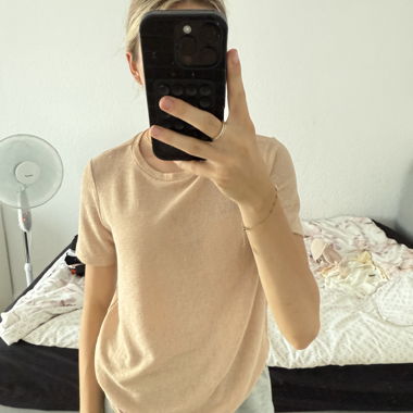 Creme bluse