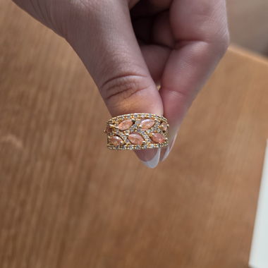 Golden statement ring