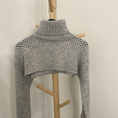 Stradivarius Strickpullover Grey 