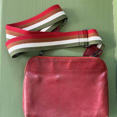 Rot Leder Handtasche von Kitchener