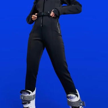 Schwarzer Ski-Overall