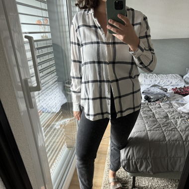 Black and White blouse 
