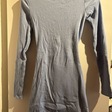 Robe en maille bleue Bershka, taille S