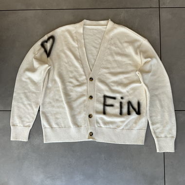 Spray Finelli Cardigan 100% Cotton Size XL